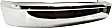 Front Bumper, Chrome, Without Molding Holes, Without Impact Strip Holes, Without Mounting Brackets