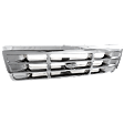 Grille Assembly, Chrome Shell with Painted Gray Insert