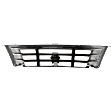 Grille Assembly, Chrome Shell with Painted Gray Insert