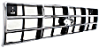 Grille Assembly, Chrome Shell with Painted Silver Insert