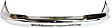 Front Bumper, Chrome, Without Mounting Brackets, Without Molding Holes