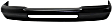 Front Bumper, Painted Black, With Molding Holes, Without Mounting Brackets