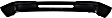 Front Bumper, Painted Black, With Molding Holes, Without Mounting Brackets