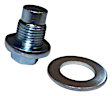 83501425 Oil Drain Plug - Natural, Steel, Standard, Direct Fit, Sold Individually