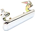 Front, Driver Side Chrome Exterior Door Handle, Without Key Hole