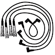 924-1086 ThunderCore PRO Series Spark Plug Wire, 2.0L, 4Cyl, Set