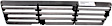 Passenger Side Grille Assembly, Painted Black, Grille Insert