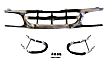 1997 Ford Explorer Eddie Bauer - Grille, Chrome Shell with Silver Gray Insert