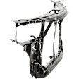 1999 Acura Integra - Radiator Support Assembly, 4 Cyl 1.8L, For Models With Stow & Go Seat; 119.3 in. Wheelbase