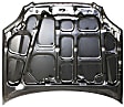 Hood, Steel, Primed, 4 Cyl., 1.6L Engine
