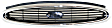 Grille Assembly, Chrome Shell with Painted Black Insert