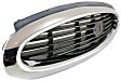 Grille Assembly, Chrome Shell with Painted Black Insert