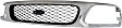 Grille Assembly, Chrome Shell with Black Insert