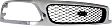 Grille Assembly, Chrome Shell with Black Insert