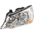 Driver Side Headlight, without Bulb, HID/Xenon, Clear Lens, without HID bulb and ballast, 6 Cyl., 3.2L Engine