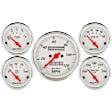 1300 Arctic White Gauge Kit, 5 Pc. 3 1/8in. & 2 1/16in. Mech. Speedometer