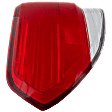 2008 Honda Odyssey - Driver Side, Outer Halogen Tail Light, Without bulb(s), Mounts on Body, OE Replacement