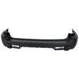 Rear Primed Bumper Cover, 6 Cyl., 3.5L Engine, With Step Pad Provision and Holes For Reflector And Spoiler, CAPA CERTIFIED