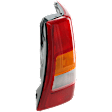 Passenger Side Tail Light, with Bulb, Halogen, Amber, Clear and Red Lens