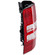 Driver Side Tail Light, with Bulb, Halogen, Clear and Red Lens