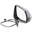 Passenger Side Mirror, Power Adjust, Heated, Manual Folding, Paintable, In-housing Signal Light, No Memory, No Puddle Light, No Auto-Dim, With Blind Spot Glass