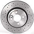 09.A532.31 Front, Driver or Passenger Side Brake Disc, Coated, Plain Surface, Vented, 5 Lugs, 300 mm, PRIME Series