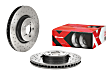 09.A870.1X Front, Driver or Passenger Side Brake Disc, Coated, Cross-Drilled, Vented, 5 Lugs, 316 mm, Xtra Series