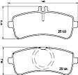 P50130N Rear NAO Series Ceramic Brake Pad Set