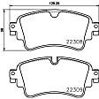 P85154N Rear PRIME Series Ceramic Brake Pad Set