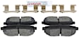 2012 Subaru Outback - Rear Ceramic Brake Pad Set, 3.6L 6Cyl, Quietcast Premium Series