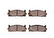 2007 Toyota Camry - Front Ceramic Brake Pad Set, Without Spreading Fingers Pad Clips, Quietcast Premium Series