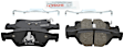 2013 Dodge Durango - Rear Ceramic Brake Pad Set, 3.6L 6Cyl, RWD, Quietcast Premium Series