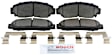 2012 Acura TSX - Front Ceramic Brake Pad Set, 2.4L 4Cyl, QuietCast Series