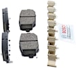 2019 Dodge Grand Caravan - Rear Ceramic Brake Pad Set, 3.6L 6Cyl, QuietCast Series