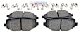 2019 Dodge Grand Caravan - Rear Ceramic Brake Pad Set, 3.6L 6Cyl, QuietCast Series