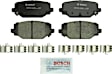 2019 Dodge Grand Caravan - Rear Ceramic Brake Pad Set, 3.6L 6Cyl, QuietCast Series