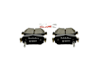 2020 Nissan Leaf - Rear Ceramic Brake Pad Set, With Power Operated Parking Brake, BATTERY EV (EV/BEV), QuietCast Series