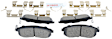 BC815 Front Quietcast Premium Series Ceramic Brake Pad Set