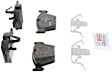 2013 BMW 128i - Front Semi-metallic Brake Pad Set, 3.0L 6Cyl, QuietCast Series