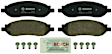 BP1068 Rear Quietcast Premium Series Semi-metallic Brake Pad Set