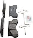 1989 Ford E-350 Econoline Club Wagon - Front Semi-metallic Brake Pad Set, 4.9L 6Cyl, Quietcast Premium Series