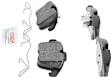 2018 Volkswagen Passat - Front Semi-metallic Brake Pad Set, 3.6L 6Cyl, Quietcast Premium Series