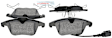 2018 Volkswagen Passat - Front Semi-metallic Brake Pad Set, 3.6L 6Cyl, Quietcast Premium Series