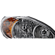 Passenger Side Headlight, with Bulb, Halogen, Clear Lens, 4 Cyl., 2.4L Engine