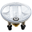 Front, Driver or Passenger Side Halogen Fog Light, With bulb(s)