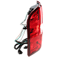 2014 Chevrolet Silverado 2500 HD WT - Driver Side Halogen Tail Light, With bulb(s), For Models With Single or Dual Rear Wheels, OE Replacement