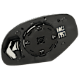 Passenger Side Mirror Glass, Heated, No Turn Signal Light and Blind Spot Detection, With Backing Plate