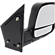 Passenger Side Mirror, Manual Adjust, Non-Heated, Manual Folding, Textured Black, No Signal Light, No Memory, No Puddle Light, No Auto-Dimming, With Blind Spot Glass