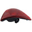 2001-2003 Dodge Grand Caravan - Passenger Side Tail Light, without Bulb, Halogen, Clear and Red Lens