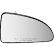 Passenger Side Mirror Glass, Non-Heated, No Blind Spot Feature, Convex, With backing plate